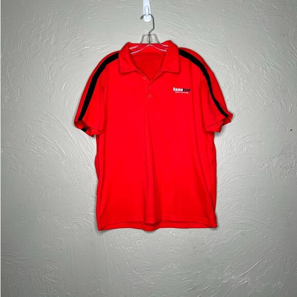 GameStop Employee Red & Black 'Power To The Players' Polo